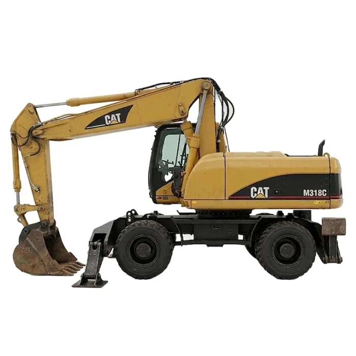 Аренда колесного экскаватора с гидромолотом Caterpillar M318С